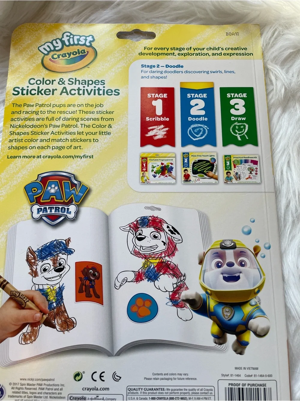 Kids My First Crayola  Paw Patrol Coloring Bundle of 2